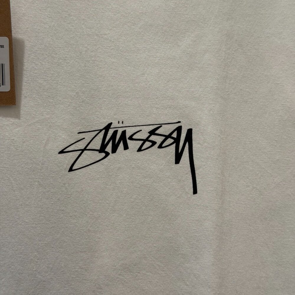 Stussy Spider Graphic Tee White BNWT Arachnid Pig Dyed Shirt - Picture 3 of 7
